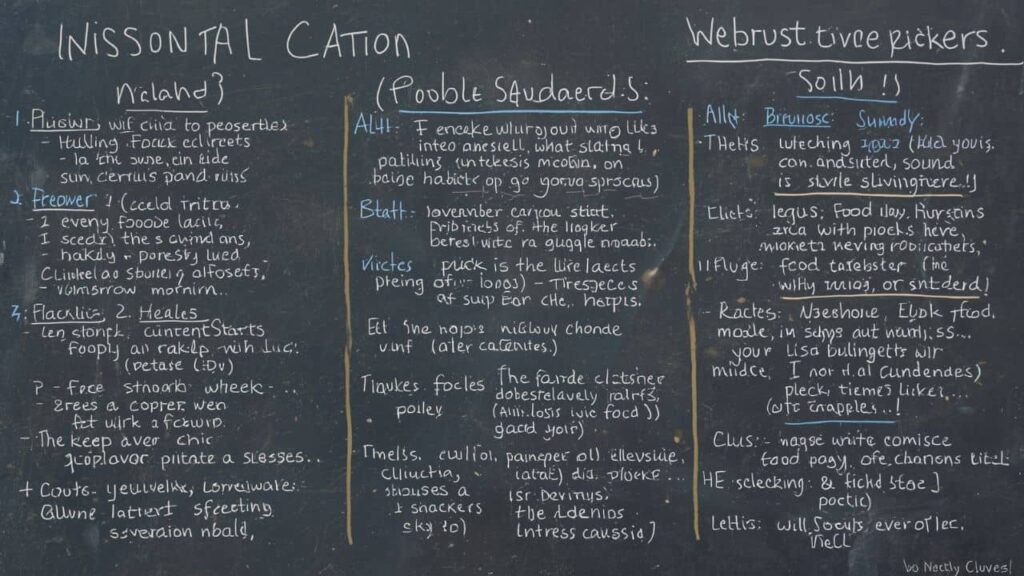 Overview of Yesterdays Menu