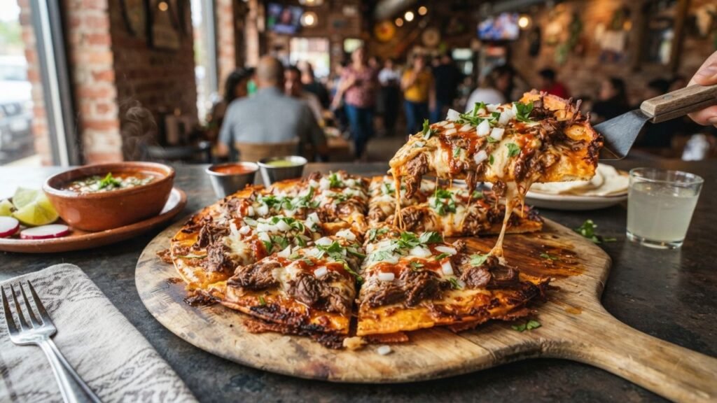 Creative Mexican-inspired pizza