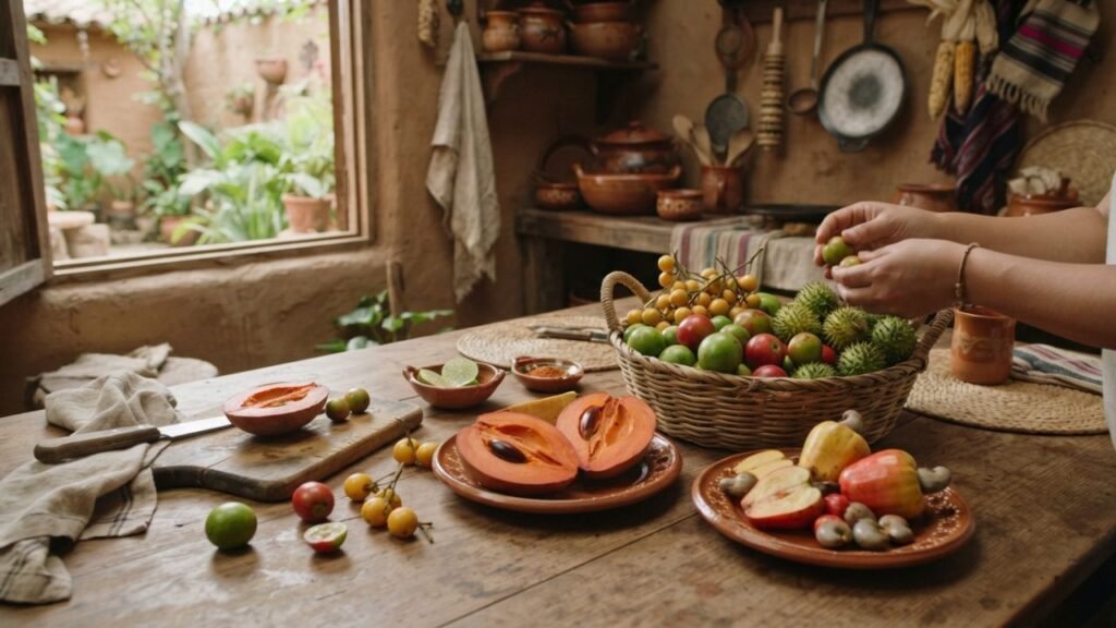 Traditional fruits enjoyed in El Salvador